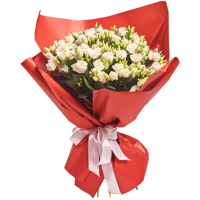 Букет из 25 белых эустом