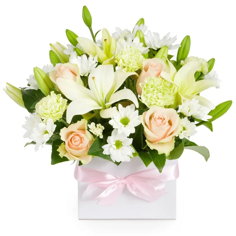 Цветы в коробке Валенсия